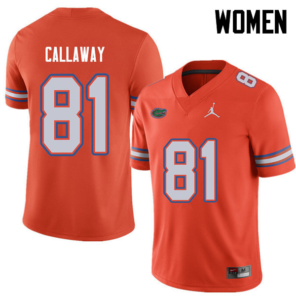 Jordan Brand Women #81 Antonio Callaway Florida Gators College Football Jerseys Sale-Orange